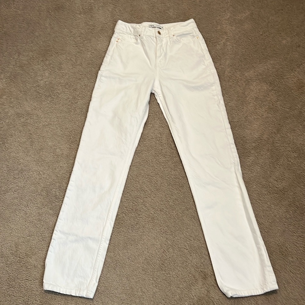 Zara White Jeans